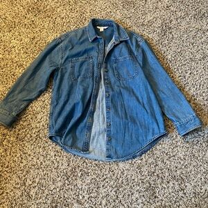 Boyfriend Button Up Denim Shirt